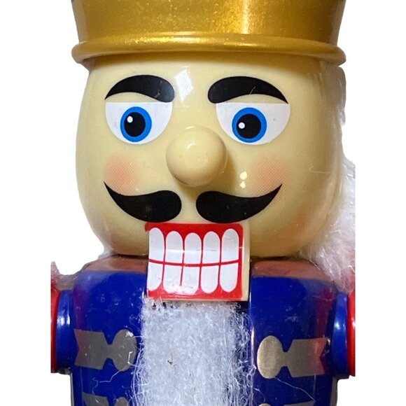 Greenbrier Plastic Christmas Nutcracker Soldier in Blue and Red - Picture 10 of 11